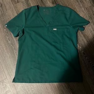 Hunter Green Figs Large Scrub Top